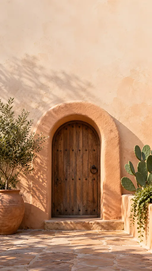 Rounded Adobe Doorway — Cities & Architecture wallpaper