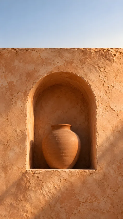 Clay Vessel in a Plaster Niche — Cities & Architecture wallpaper