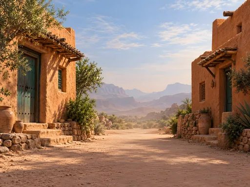Adobe Dwellings and a Dusty Lane — Cities & Architecture wallpaper