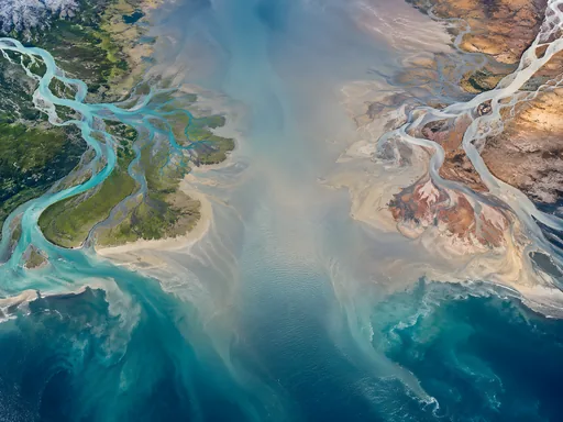 Branching Rivers and Floodplain — Nature & Landscapes wallpaper