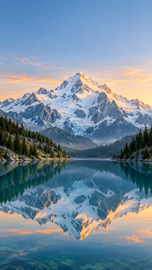 Emerald Lake Mountain Reflection — Nature & Landscapes wallpaper