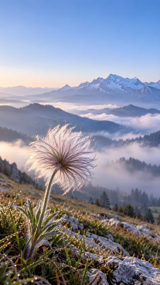Pasqueflower Seed Head — Nature & Landscapes wallpaper