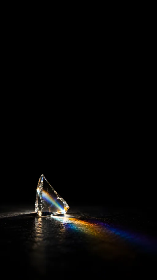 Prism Light on Black — Dark & Moody wallpaper