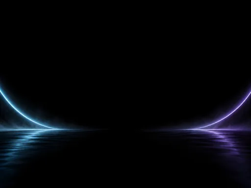 Neon Horizon Arcs — Dark & Moody wallpaper