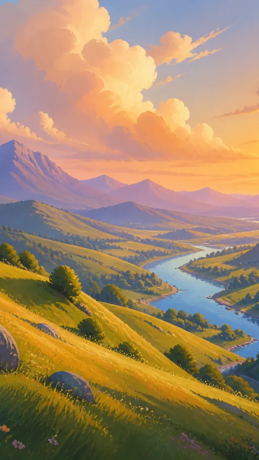 Tall Rolling Hills — Nature & Landscapes wallpaper