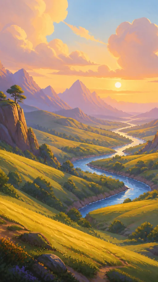 Tall Rolling Hills — Nature & Landscapes wallpaper