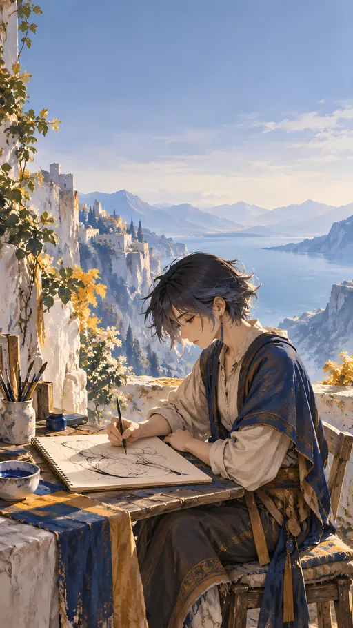 Illustrator at the Sketchpad — Anime wallpaper