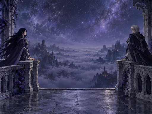 Two Mages on the Terraces — Anime wallpaper