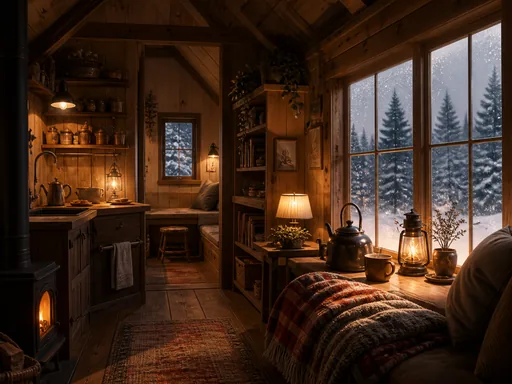 Warm Illustrated Animation Environment Centered On — Anime wallpaper