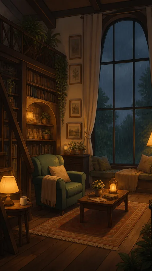 Premium 2D Cozy Animation Background — Anime wallpaper
