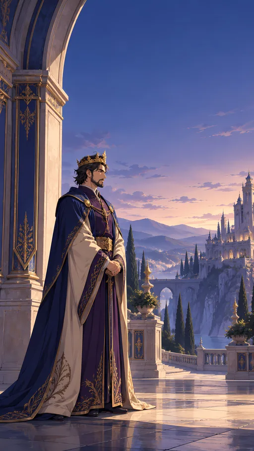 King Beneath the Palace Arch — Anime wallpaper