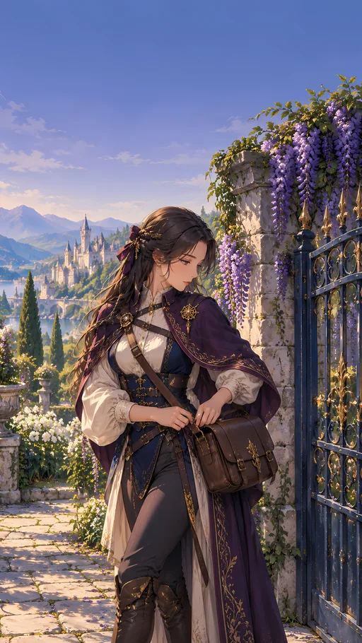 Princess at the Garden Gate — Anime wallpaper