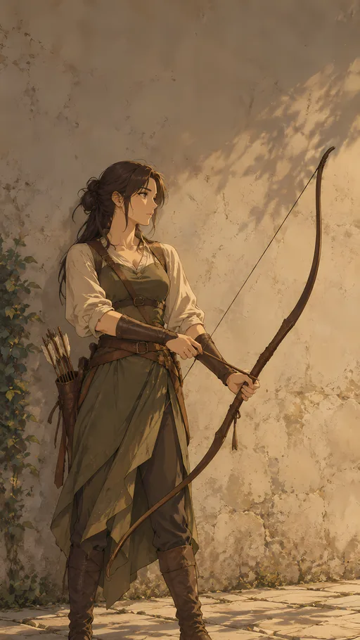 Archer in a Practice Pose — Anime wallpaper