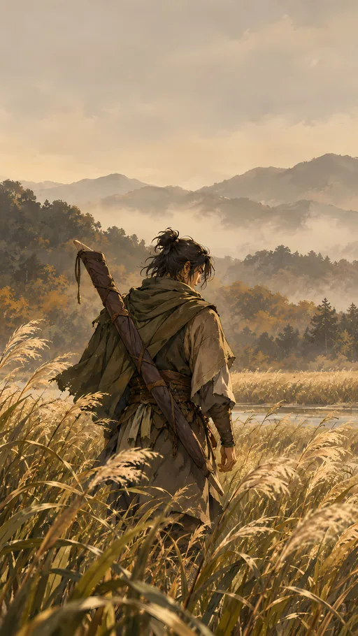 Archer Through the Reeds — Anime wallpaper