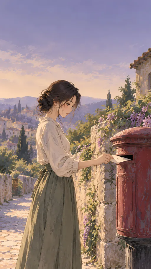 Posting a Letter — Anime wallpaper