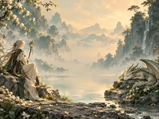 Mage and the Resting Dragon — Anime wallpaper