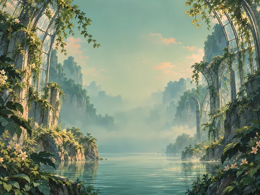 Green Haze Under Glass — Anime wallpaper