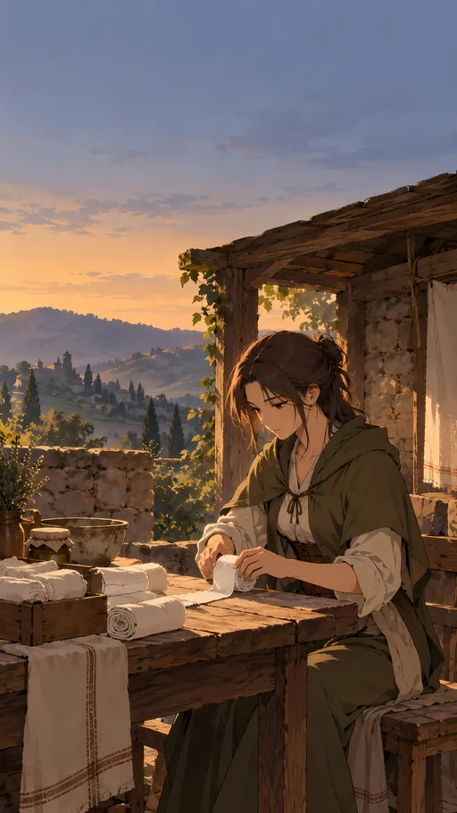 Healer Rolling Bandages — Anime wallpaper