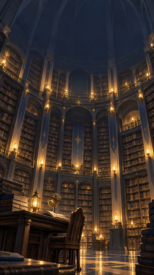 Tall Book Chamber — Anime wallpaper