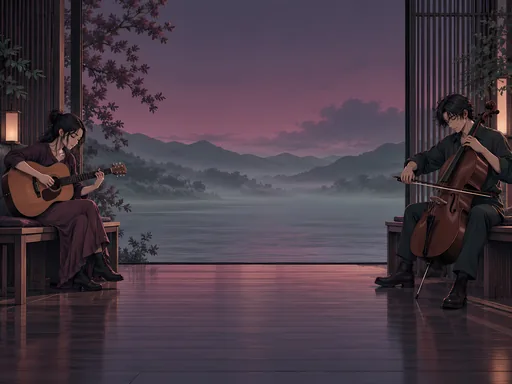 Musicians in the Studio — Anime wallpaper