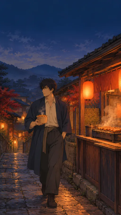 Takeaway Past the Grill — Anime wallpaper