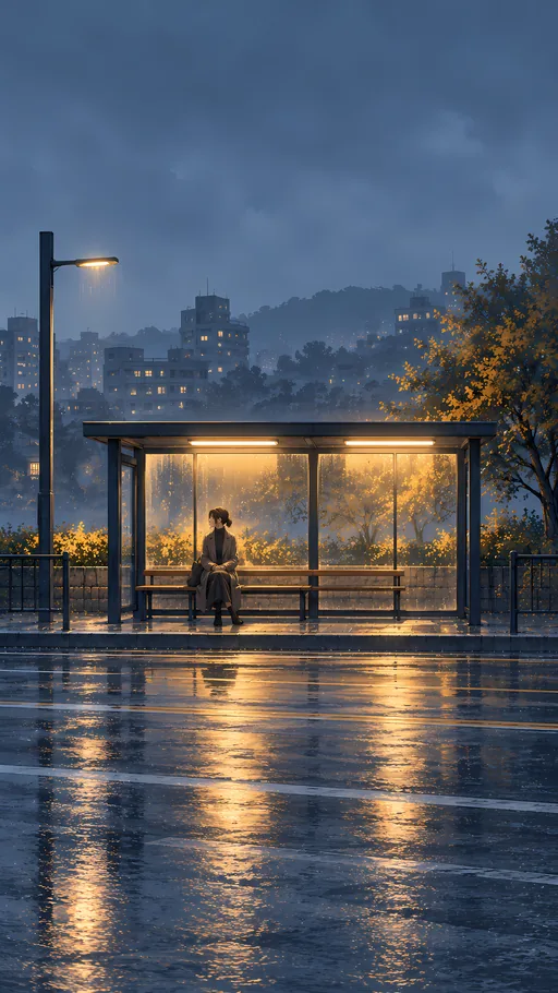 Shelter Across the Empty Street — Anime wallpaper