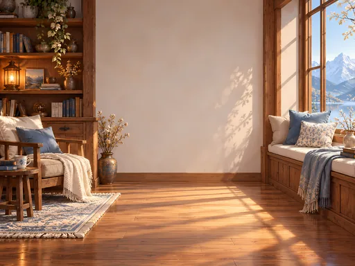 Snow Lodge Window Bench — Anime wallpaper