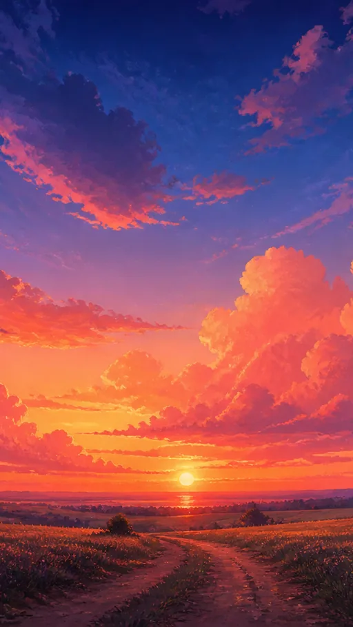 Premium Hand-painted Animation Environment Centered On — Anime wallpaper