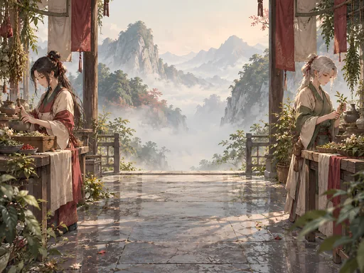 Two Healers at Work — Anime wallpaper