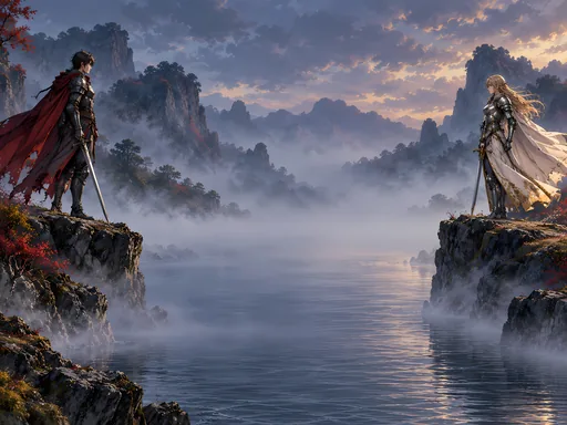 Two Knights Across the River — Anime wallpaper
