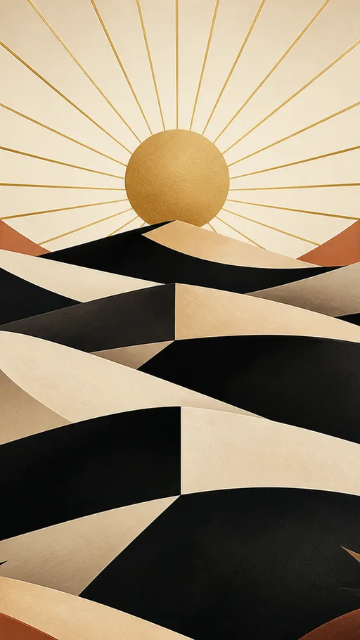 Art Deco Landscape — Art & Illustration wallpaper