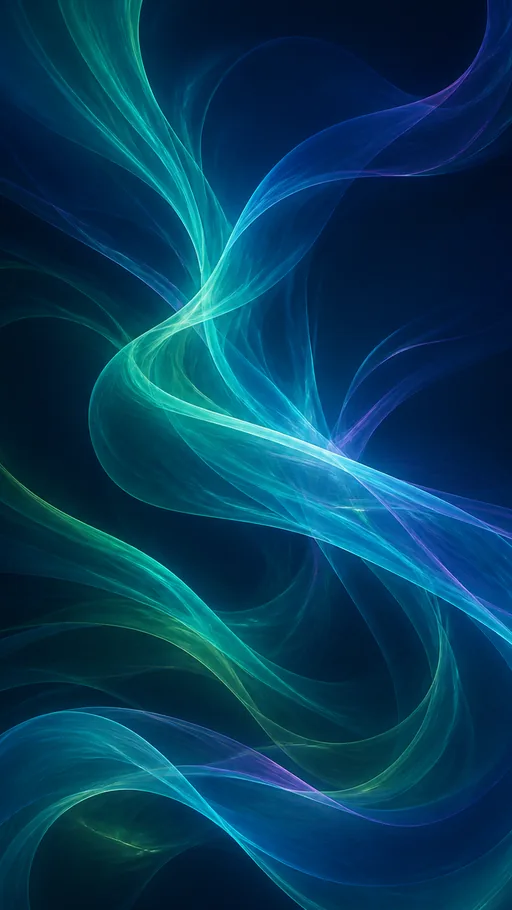 Multiple Thin Turquoise And Green Light — Abstract wallpaper