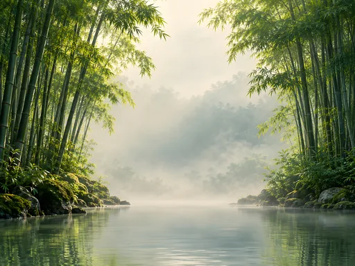 Bamboo Groves and Mist — Nature & Landscapes wallpaper