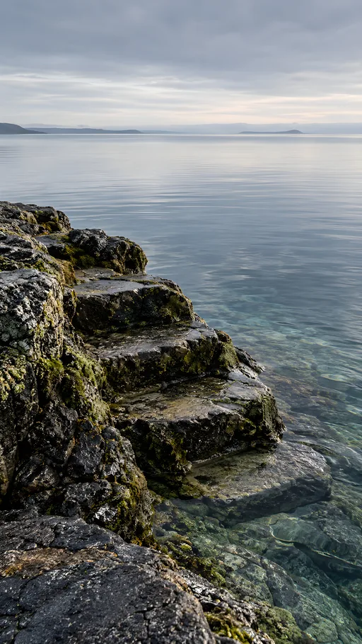 Basalt Steps into the Sea — Nature & Landscapes wallpaper
