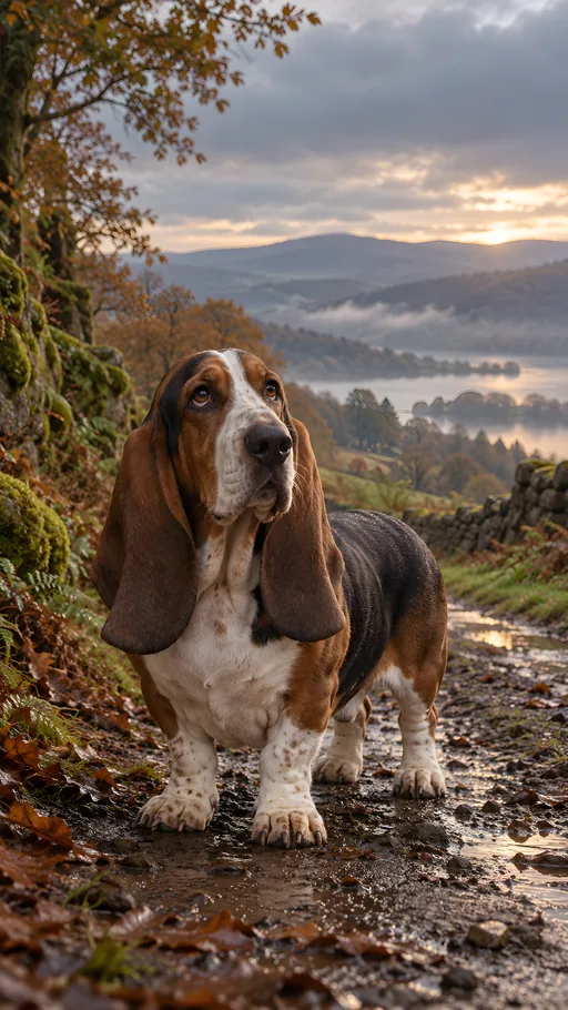 Basset Hound Portrait — Pets wallpaper