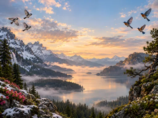 Flocks in an Open Sky — Animals & Wildlife wallpaper