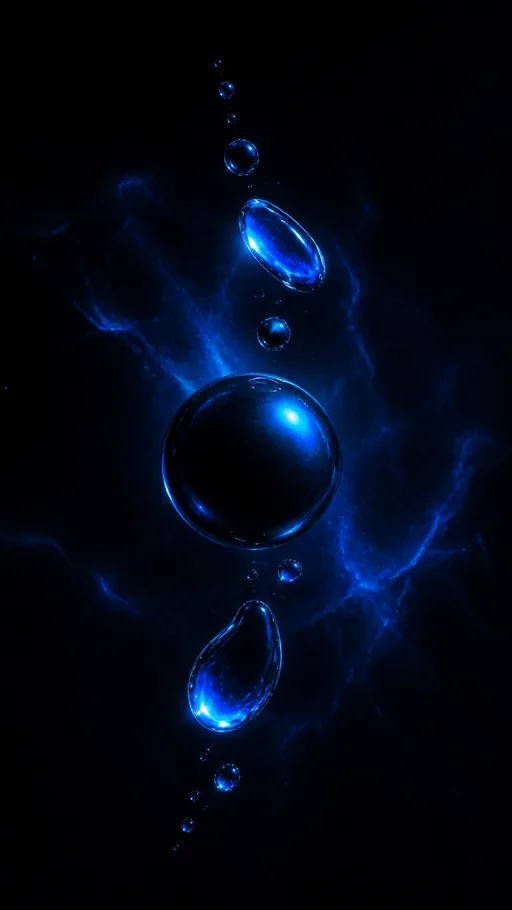 Deep Black Space Combined — Minimal & Color wallpaper