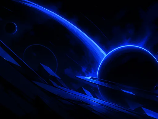 Black Illustrated Space — Minimal & Color wallpaper