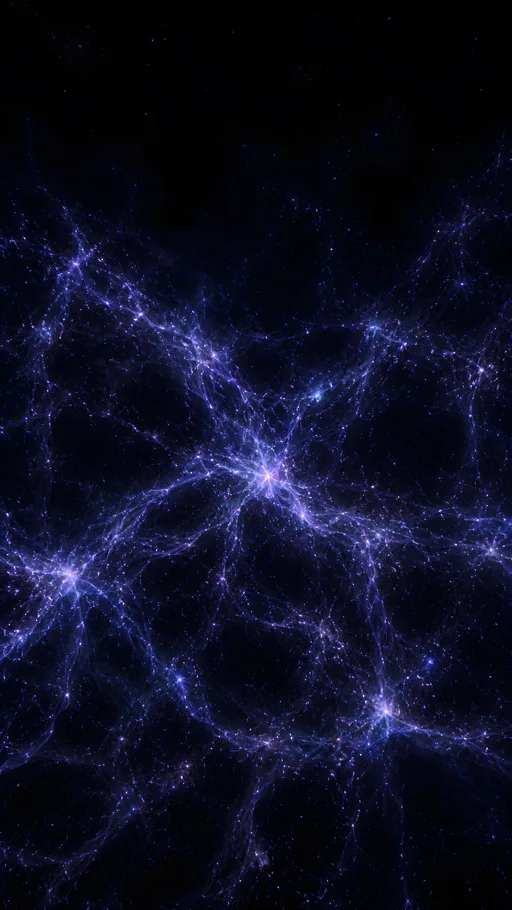 Indigo Cosmic Web — Space wallpaper