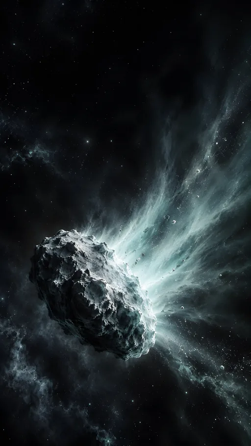 Frozen Comet Nucleus — Space wallpaper