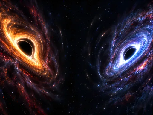 Paired Accretion Disks — Space wallpaper