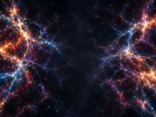 Cosmic Filaments and Void — Space wallpaper