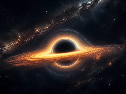 Dramatic Scientifically Inspired Black Hole — Space wallpaper