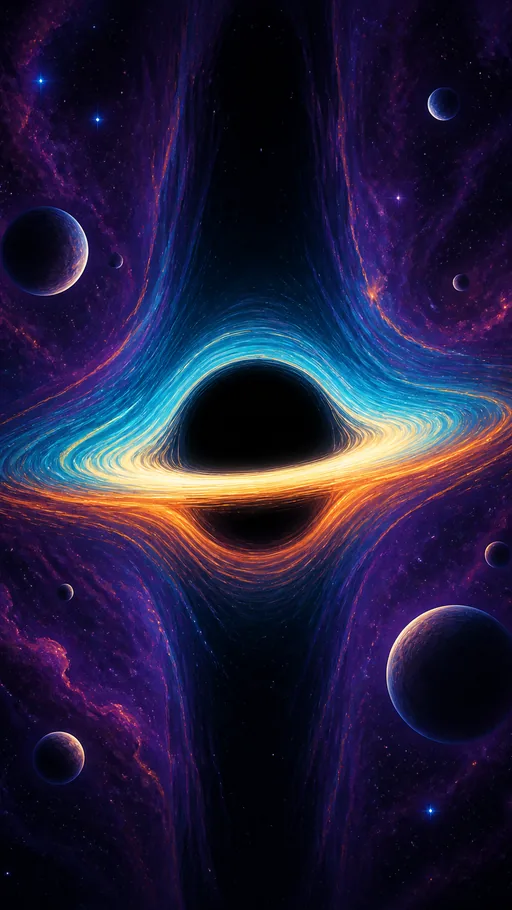 2D Illustrated Cosmic Geometry — Space wallpaper