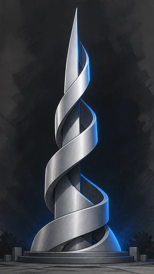 Tall 2D Animated Illustration — Abstract wallpaper