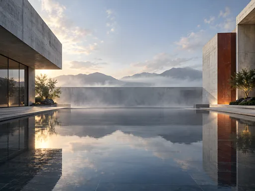 Concrete Volumes and Pool — Cities & Architecture wallpaper