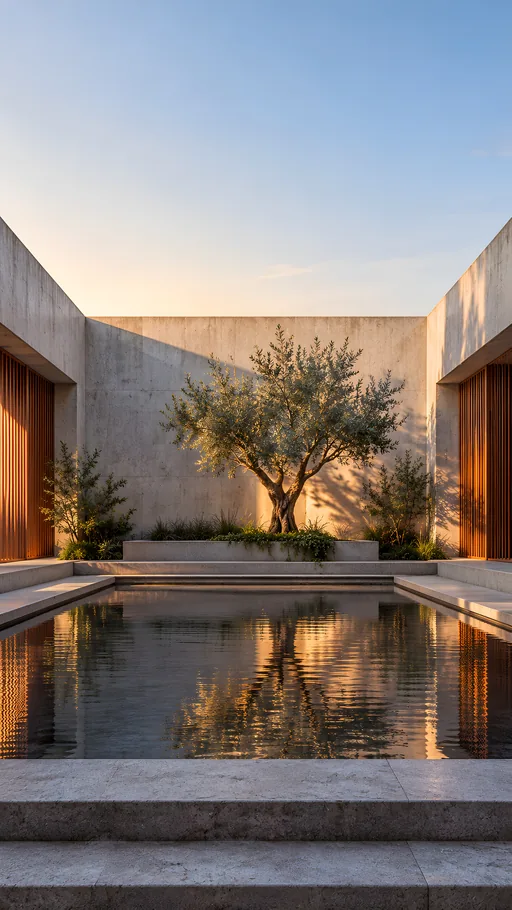 Sunken Courtyard and Pool — Cities & Architecture wallpaper