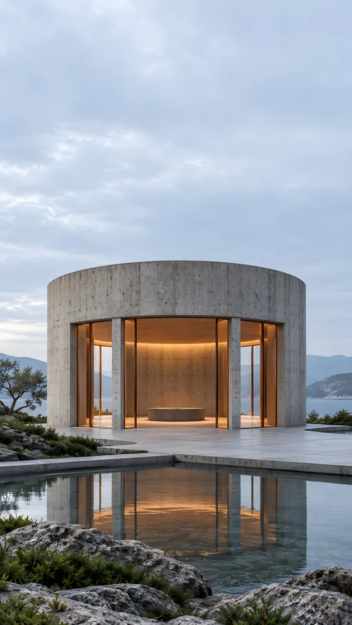 Cylindrical Concrete Pavilion — Cities & Architecture wallpaper