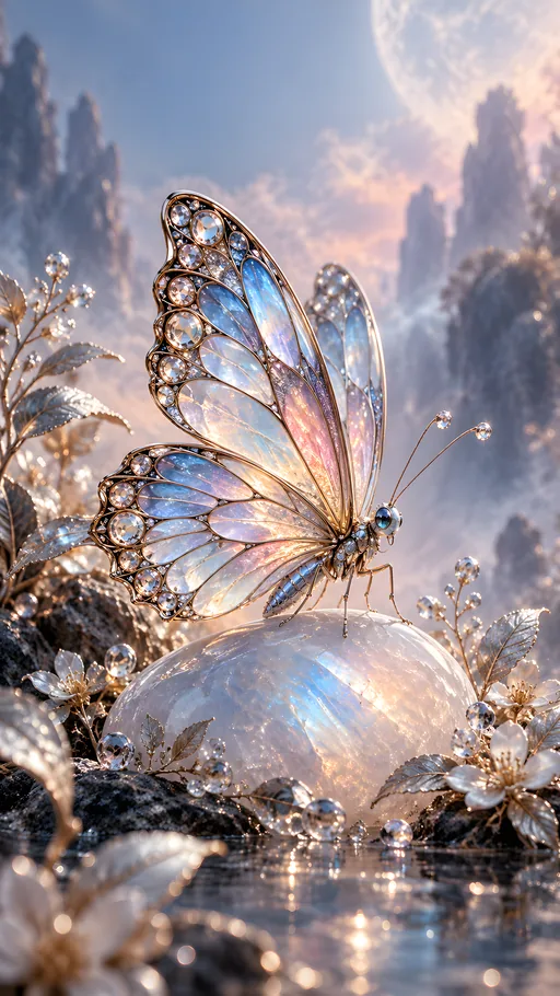 Stained-Glass Butterfly — Animals & Wildlife wallpaper