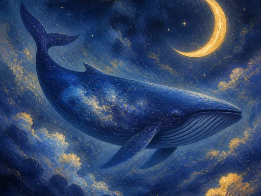 Whale Drifting — Animals & Wildlife Galaxy Fold wallpaper